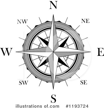Royalty-Free (RF) Compass Clipart Illustration by Vector Tradition SM - Stock Sample #1193724