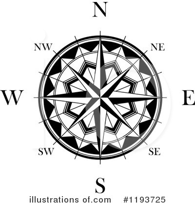 Royalty-Free (RF) Compass Clipart Illustration by Vector Tradition SM - Stock Sample #1193725