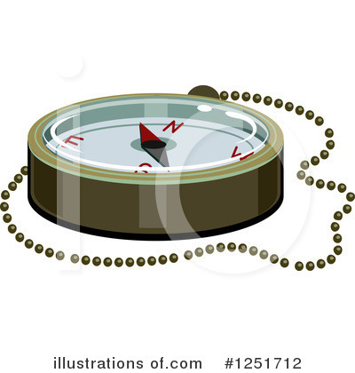 Royalty-Free (RF) Compass Clipart Illustration by BNP Design Studio - Stock Sample #1251712
