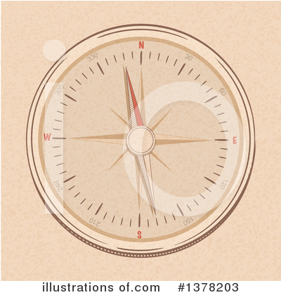 Royalty-Free (RF) Compass Clipart Illustration by elaineitalia - Stock Sample #1378203