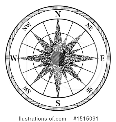Royalty-Free (RF) Compass Clipart Illustration by AtStockIllustration - Stock Sample #1515091