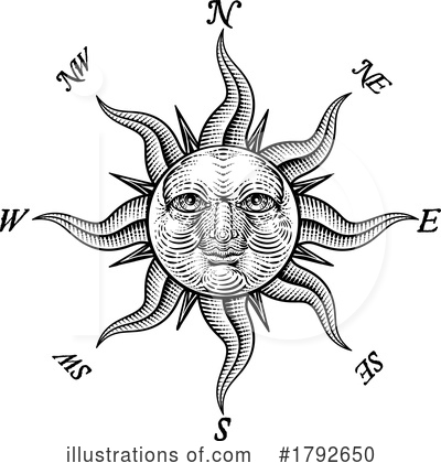 Royalty-Free (RF) Compass Clipart Illustration by AtStockIllustration - Stock Sample #1792650