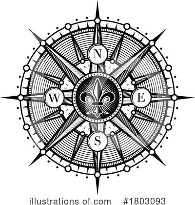 Royalty-Free (RF) Compass Clipart Illustration by Vector Tradition SM - Stock Sample #1803093