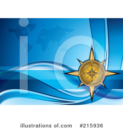 Royalty-Free (RF) Compass Clipart Illustration by MilsiArt - Stock Sample #215936