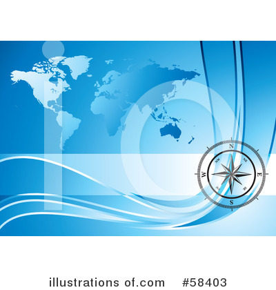 Royalty-Free (RF) Compass Clipart Illustration by MilsiArt - Stock Sample #58403