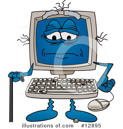 Computer Repair Clipart #12895 by Mascot Junction