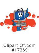 Computer Character Clipart #17369 by Mascot Junction