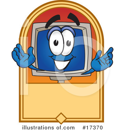 Royalty-Free (RF) Computer Character Clipart Illustration by Mascot Junction - Stock Sample #17370