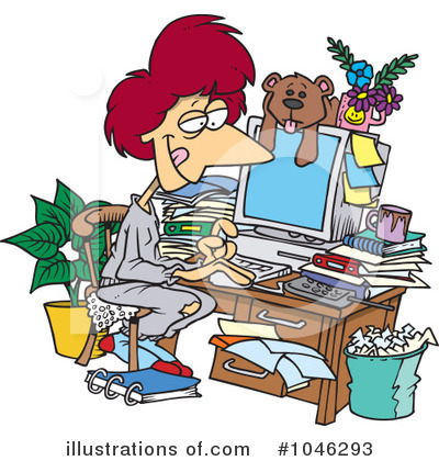 Home Office Clipart #1046293 by toonaday