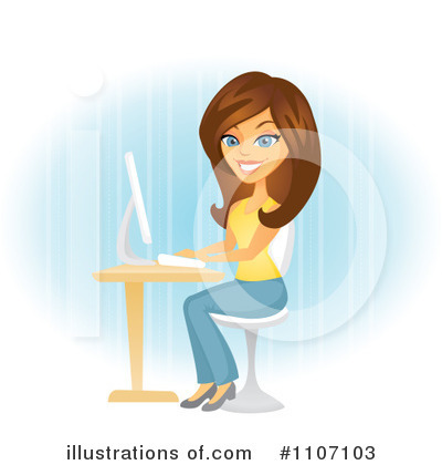 Office Clipart #1107103 by Amanda Kate