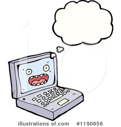 Royalty-Free (RF) Computer Clipart Illustration by lineartestpilot - Stock Sample #1190656