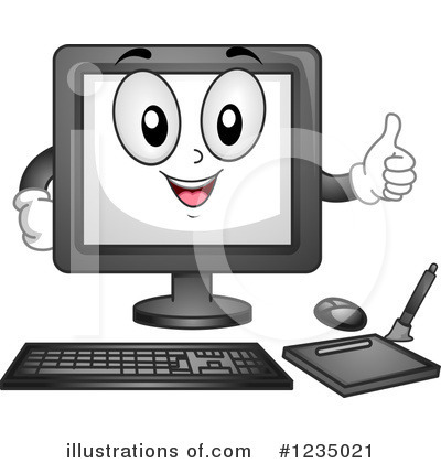Desktop Computer Clipart #1235021 by BNP Design Studio
