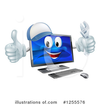 Computer Clipart #1255576 by AtStockIllustration