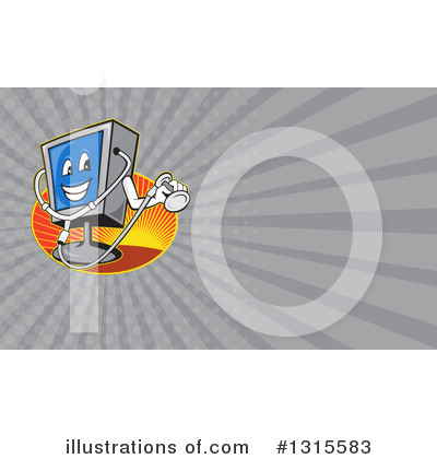 Royalty-Free (RF) Computer Clipart Illustration by patrimonio - Stock Sample #1315583