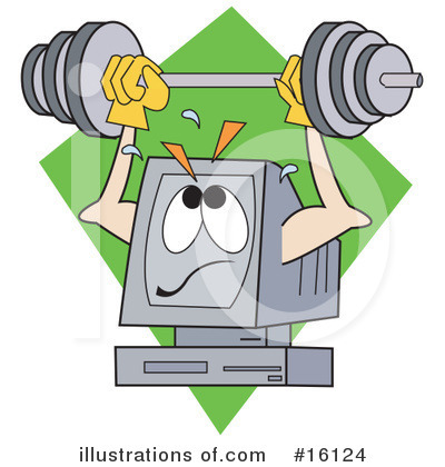 Royalty-Free (RF) Computer Clipart Illustration by Andy Nortnik - Stock Sample #16124