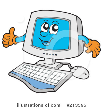 Royalty-Free (RF) Computer Clipart Illustration by visekart - Stock Sample #213595
