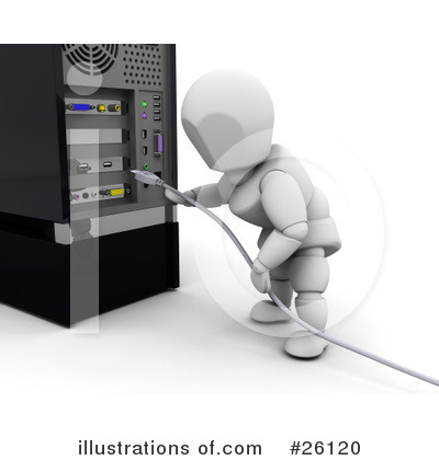 Royalty-Free (RF) Computer Clipart Illustration by KJ Pargeter - Stock Sample #26120