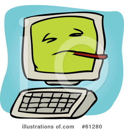 Royalty-Free (RF) Computer Clipart Illustration by Kheng Guan Toh - Stock Sample #61280