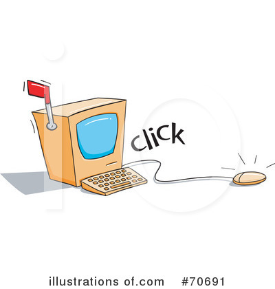 Royalty-Free (RF) Computer Clipart Illustration by jtoons - Stock Sample #70691
