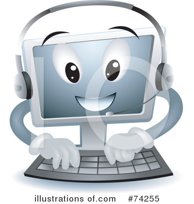 Royalty-Free (RF) Computer Clipart Illustration by BNP Design Studio - Stock Sample #74255