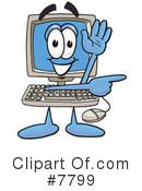 Computer Clipart #7799 by Mascot Junction