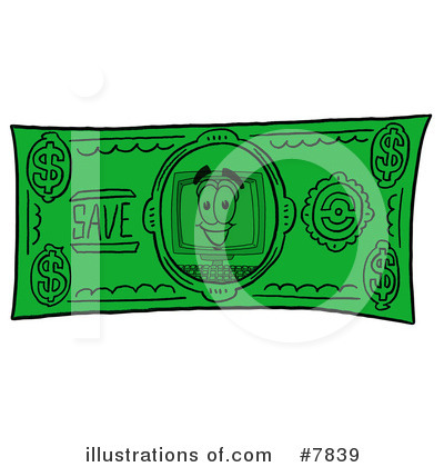 Royalty-Free (RF) Computer Clipart Illustration by Mascot Junction - Stock Sample #7839
