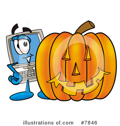 Royalty-Free (RF) Computer Clipart Illustration by Mascot Junction - Stock Sample #7846