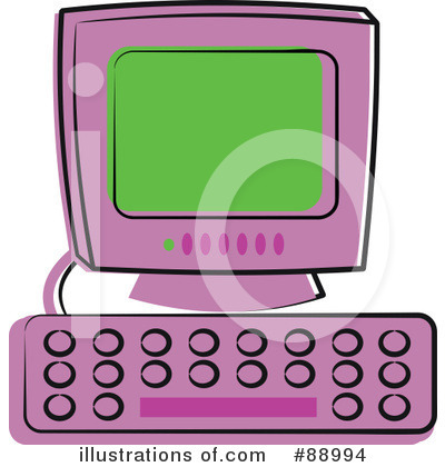 Royalty-Free (RF) Computer Clipart Illustration by Prawny - Stock Sample #88994