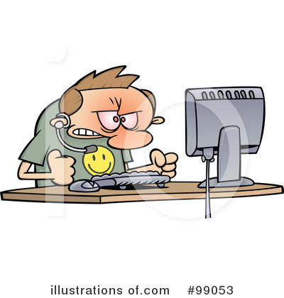 Royalty-Free (RF) Computer Clipart Illustration by gnurf - Stock Sample #99053
