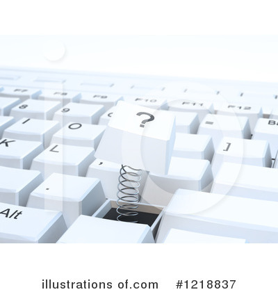 Royalty-Free (RF) Computer Keyboard Clipart Illustration by Mopic - Stock Sample #1218837