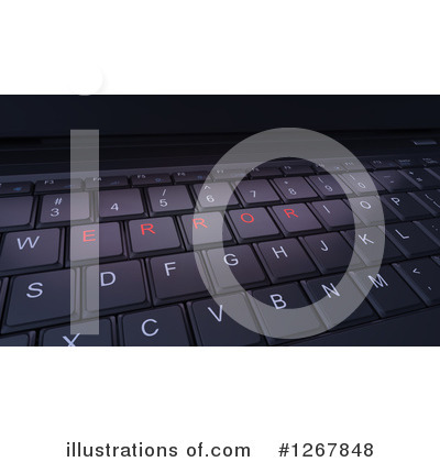 Royalty-Free (RF) Computer Keyboard Clipart Illustration by Mopic - Stock Sample #1267848