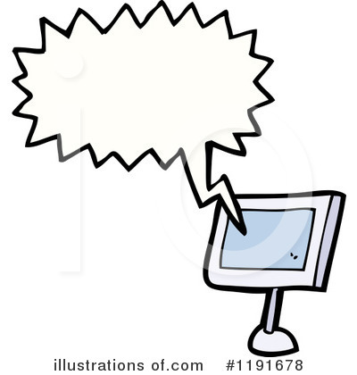 Royalty-Free (RF) Computer Screen Clipart Illustration by lineartestpilot - Stock Sample #1191678