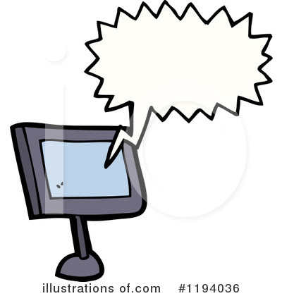 Royalty-Free (RF) Computer Screen Clipart Illustration by lineartestpilot - Stock Sample #1194036