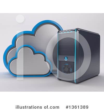 Royalty-Free (RF) Computers Clipart Illustration by KJ Pargeter - Stock Sample #1361389