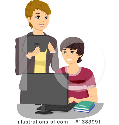 Typing Clipart #1383991 by BNP Design Studio