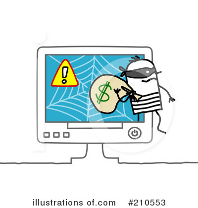 Royalty-Free (RF) Computers Clipart Illustration by NL shop - Stock Sample #210553