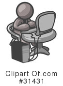 Computers Clipart #31431 by Leo Blanchette