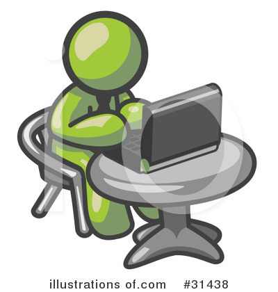 Royalty-Free (RF) Computers Clipart Illustration by Leo Blanchette - Stock Sample #31438