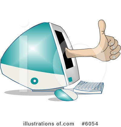 Royalty-Free (RF) Computers Clipart Illustration by djart - Stock Sample #6054