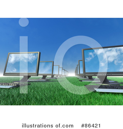 Royalty-Free (RF) Computers Clipart Illustration by Mopic - Stock Sample #86421