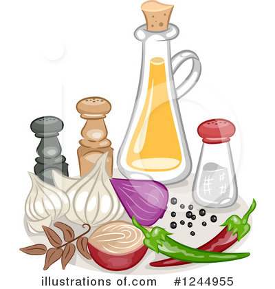 Royalty-Free (RF) Condiments Clipart Illustration by BNP Design Studio - Stock Sample #1244955