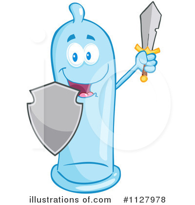 Condom Mascot Clipart #1127978 by Hit Toon