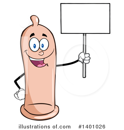 Royalty-Free (RF) Condom Mascot Clipart Illustration by Hit Toon - Stock Sample #1401026