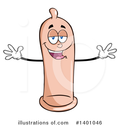Royalty-Free (RF) Condom Mascot Clipart Illustration by Hit Toon - Stock Sample #1401046