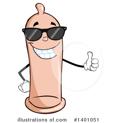 Royalty-Free (RF) Condom Mascot Clipart Illustration by Hit Toon - Stock Sample #1401051