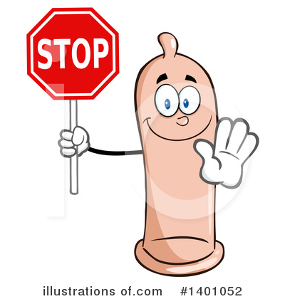 Royalty-Free (RF) Condom Mascot Clipart Illustration by Hit Toon - Stock Sample #1401052