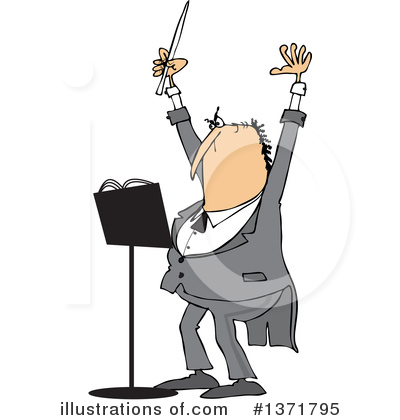 Royalty-Free (RF) Conductor Clipart Illustration by djart - Stock Sample #1371795