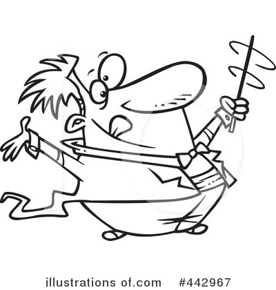 Royalty-Free (RF) Conductor Clipart Illustration by toonaday - Stock Sample #442967