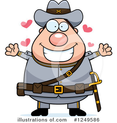 Royalty-Free (RF) Confederate Soldier Clipart Illustration by Cory Thoman - Stock Sample #1249586