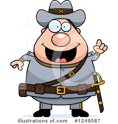 Royalty-Free (RF) Confederate Soldier Clipart Illustration by Cory Thoman - Stock Sample #1249587